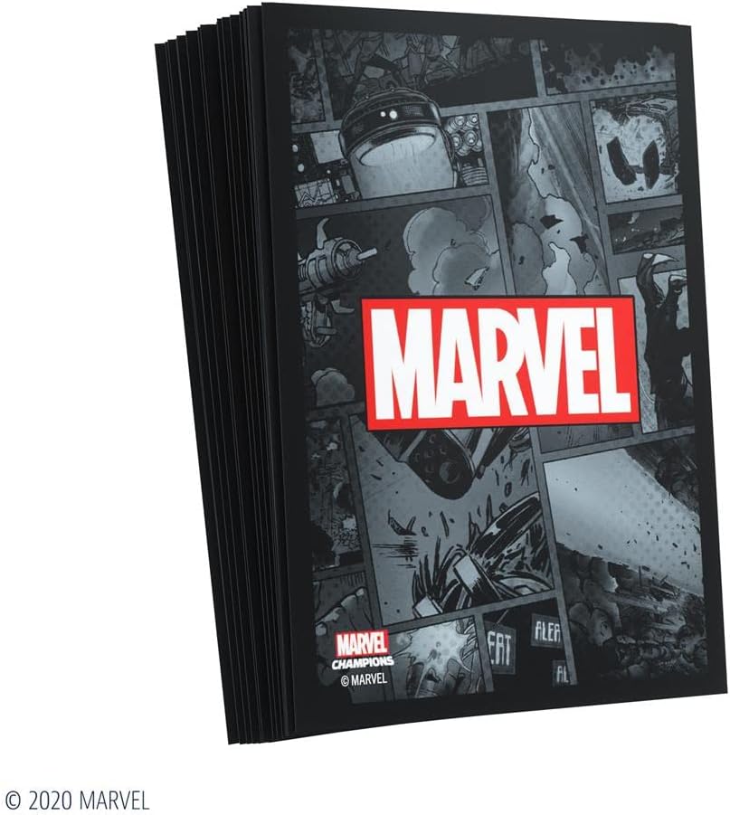 Gamegenic Marvel Champions Sleeves Marvel Black, GGS15013ML