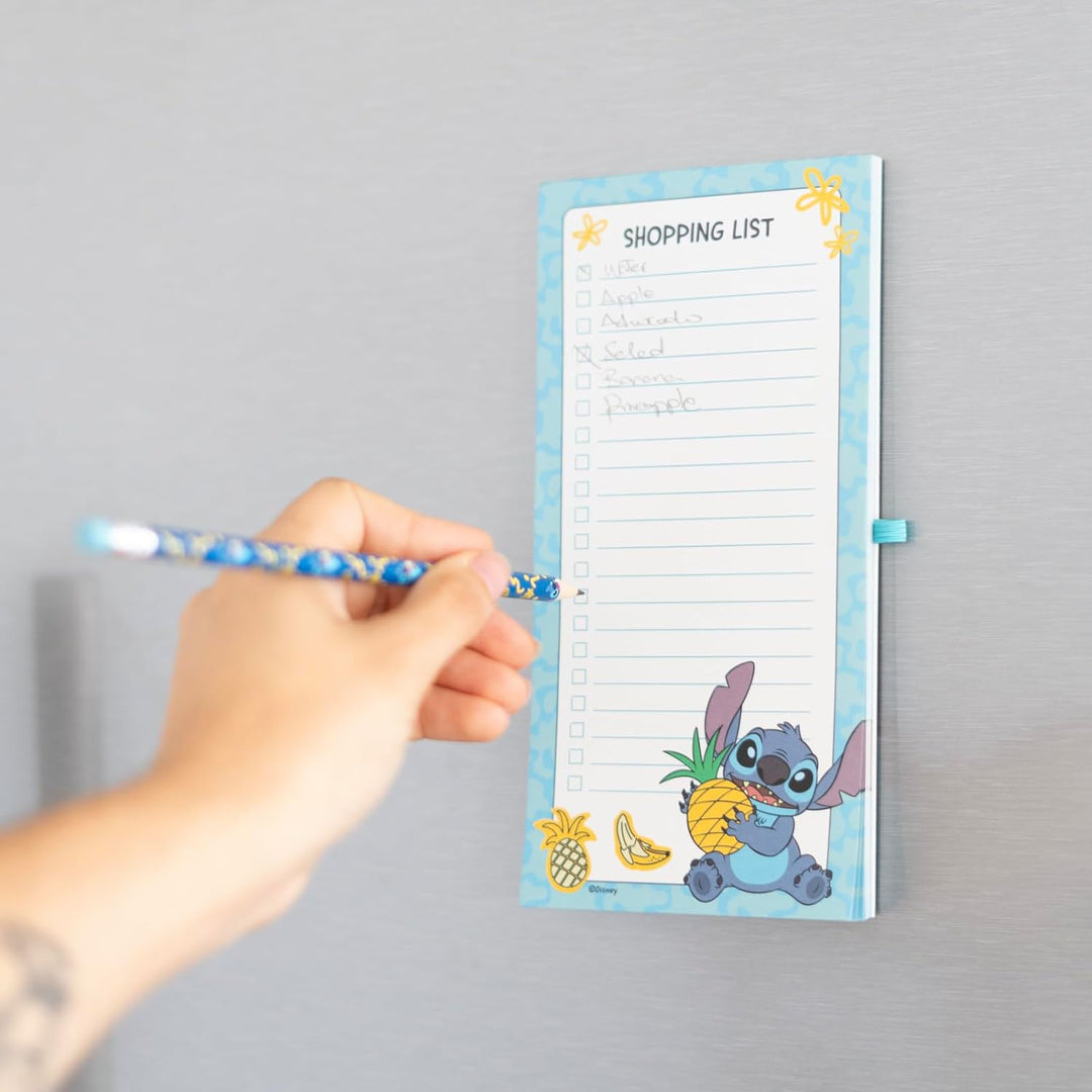 Grupo Erik Disney Stitch Magnetic Organiser | Magnetic Shopping List | 4 x 8 inches