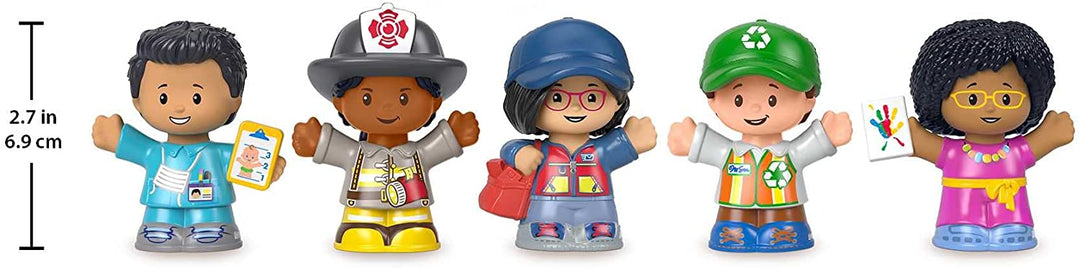 Fisher-Price Little People Community Heroes, figure set featuring 5 character fi