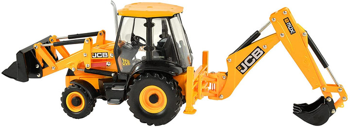 Britains 1:32 JCB 3CX Backhoe Loader, Collectable Farm Set Toy Tractors for Children, Tractor Toy Compatible with all 1:32 Scale Authentic Farm Toys, Suitable for Collectors & Children from 3 Years