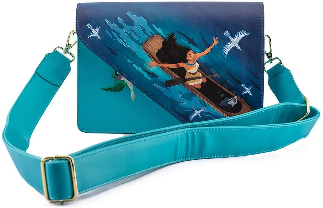 Loungefly Disney Pocahontas Just Around the River Bend Crossbody Bag