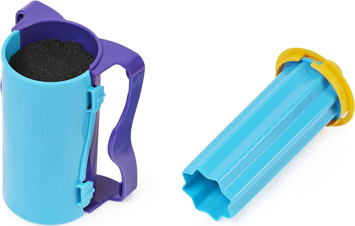 Kinetic Sand, Slice N’ Surprise Set with 383g of Black, Pink and Blue Play Sand