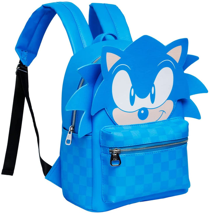 Sega-Sonic Speed-Fashion Rucksack, Blau
