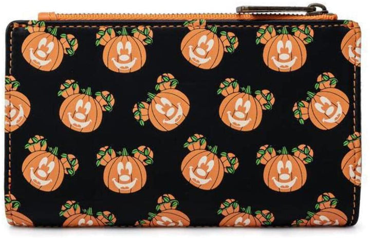 LOUNGEFLY Mick-O-Lantern Flap Wallet - Disney - WDWA1721