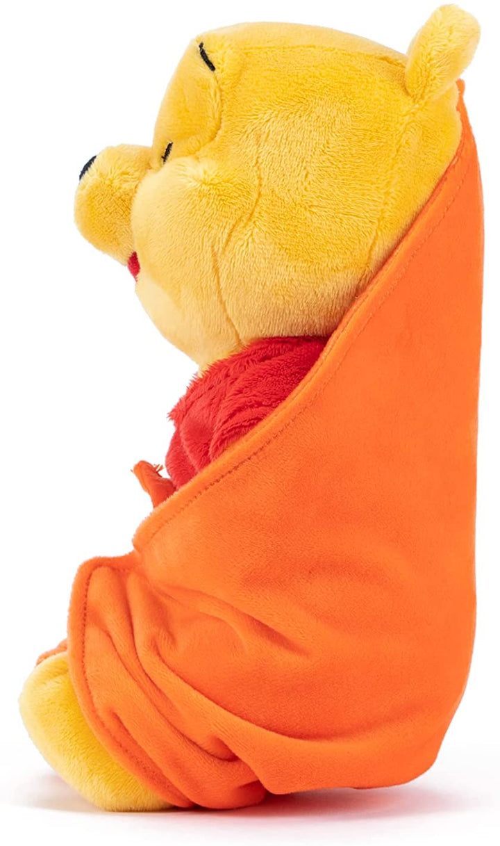 Simba Toys - Winnie plush 25 cm with extra soft blanket, 100% official license,