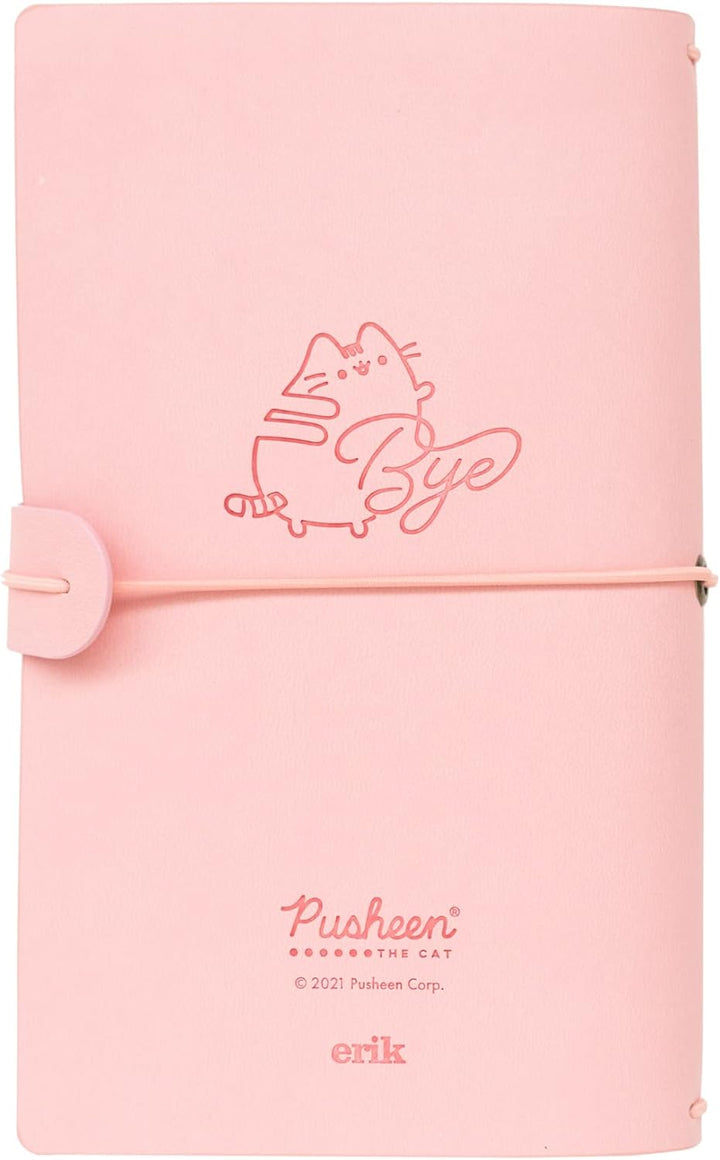 Grupo Erik Pusheen Travel Journal | PU Leather Journal Notebook | Diary Journal