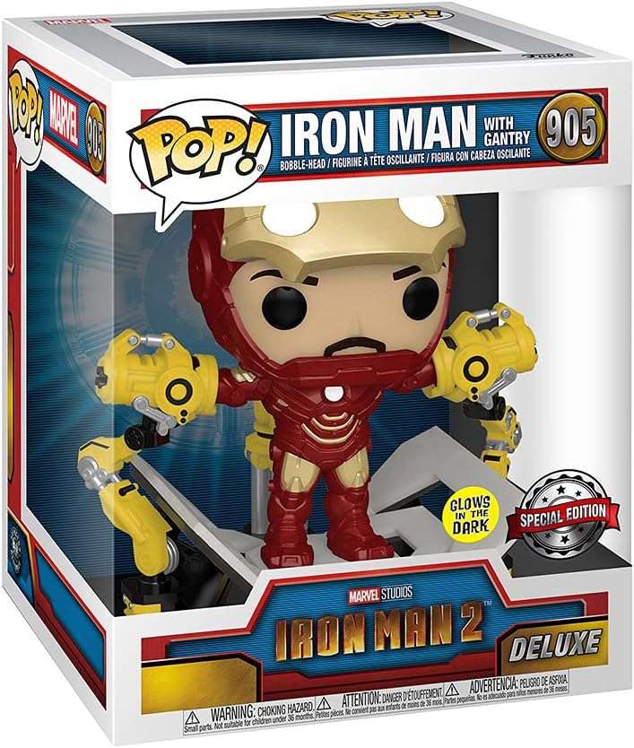 Marvel Studios Iron Man 2 Iron Man With GANTRY Exclusive Funko 56772 Pop! Vinyl #905