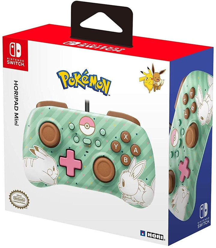 HORI HORIPAD Mini Wired Controller Pad for Kids (Pokemon Pikachu & Eevee) - Nintendo Switch (Nintendo Switch)