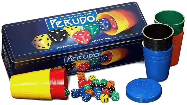 Paul Lamond Perudo in a Tin Dice Game