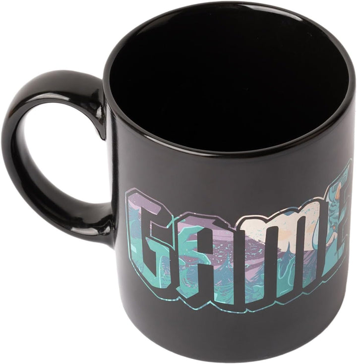 Grupo Erik Gameration One More Life Heat Changing Mug | 35 cl - 350 ml - Coffee Mug | Tea Mug