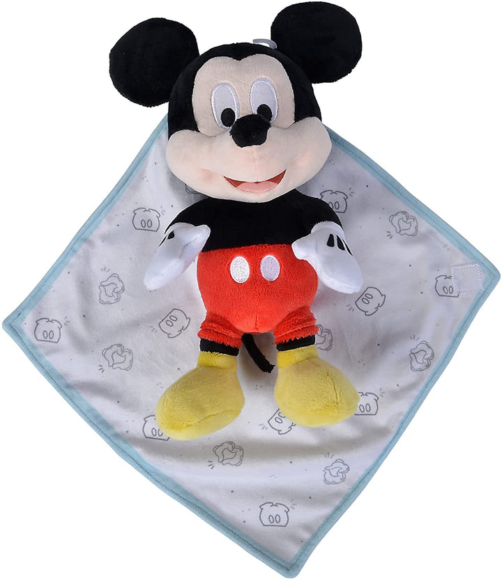 Simba Toys 6315870267 Mickey Plush 25 cm with Extra Soft Blanket, 100% Official