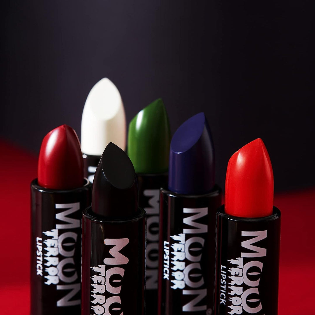 Moon Terror – Halloween-Lippenstift-Make-up – 5 g – Erstellen Sie ganz einfach gruselige Designs wie ein Profi! Perfekt für Vampire, Geister, Skelette, Hexen, Kürbisse, Monster usw. – Zombie-Grün