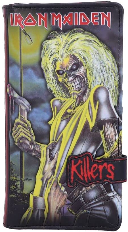 Nemesis Now Officially Licensed Iron Maiden Killers Embossed Purse, Black, 18.5c