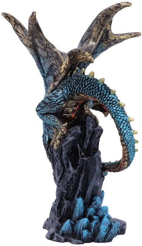 Nemesis Now U5071R0 Hear Me Roar Blue Dragon Calling Figurine, Polyresin, One Si