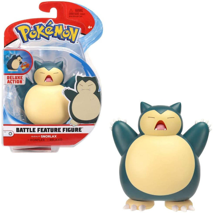 Pokemon Feature Figure Snorlax11,5 CM Dettagli autentici e battaglia dinamica