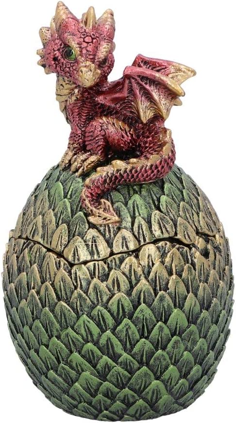 Nemesis Now Dragonling Perch Box (Red) 14cm