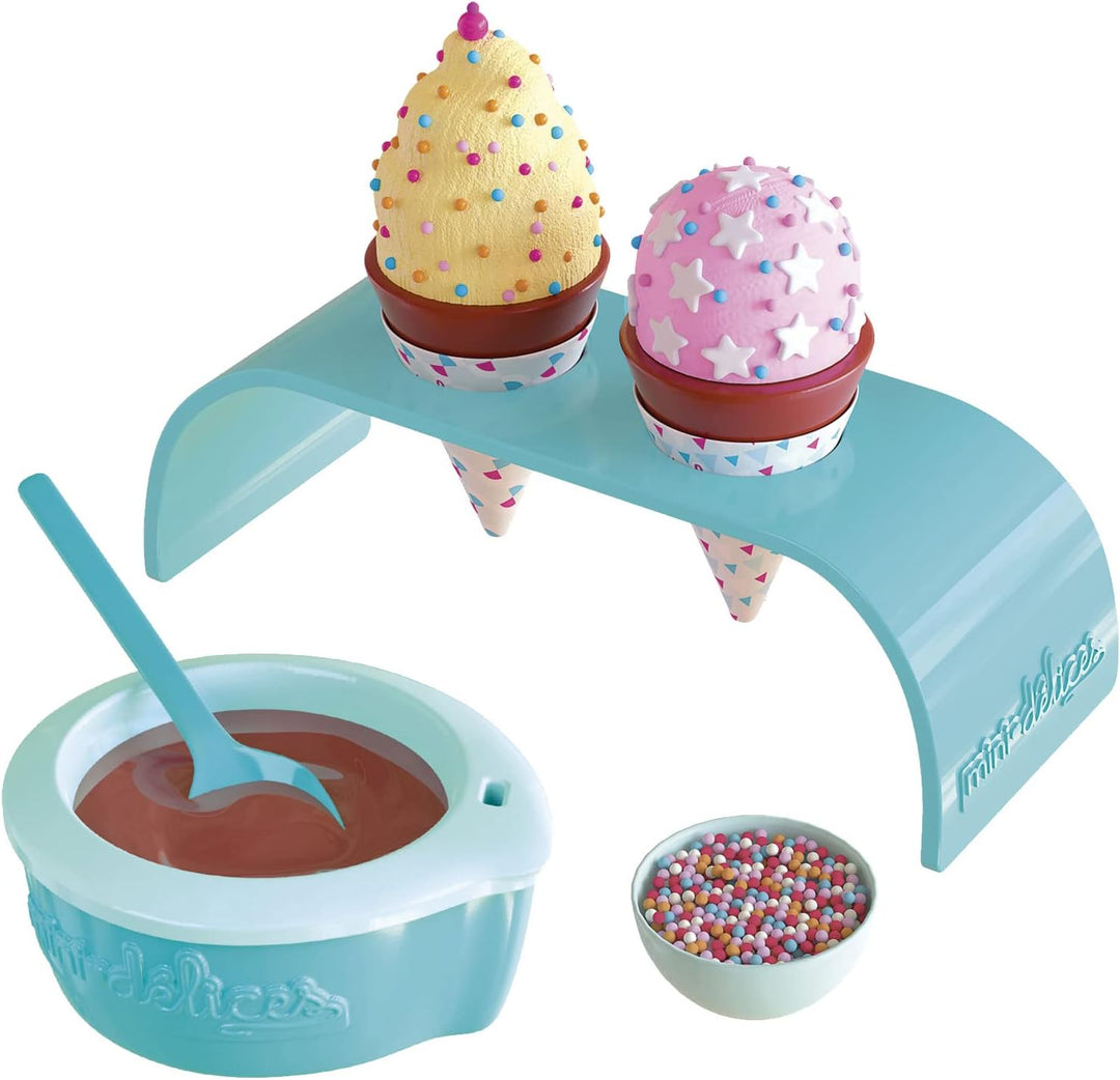 Mini Delices MND04000 Choco Cones Ice Cream Set-Craft Kit-Kitchen & Food Toys, for Kids