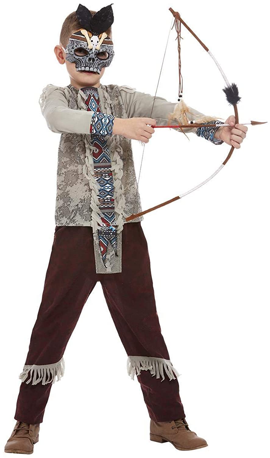 Smiffys Boy's Smiffys Dark Spirit Warrior Costume Smiffys Dark Spirit Warrior Costume Age 7-9