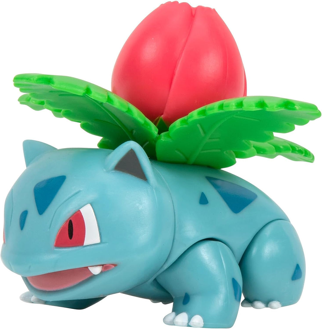 Pokémon PKW3049 3 Pack-Features 2 Pikachu and Horsea and 3-Inch Ivysaur Battle Figures