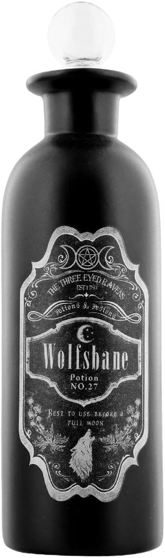 Nemesis Now Wolfsbane Potion Bottle 21cm Black