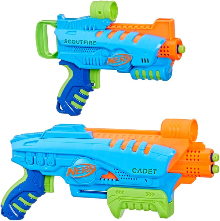 Nerf Elite Jr Ultimate Starter Set, 2 Easy Play Toy Foam Blasters, 15 Nerf Elite Darts