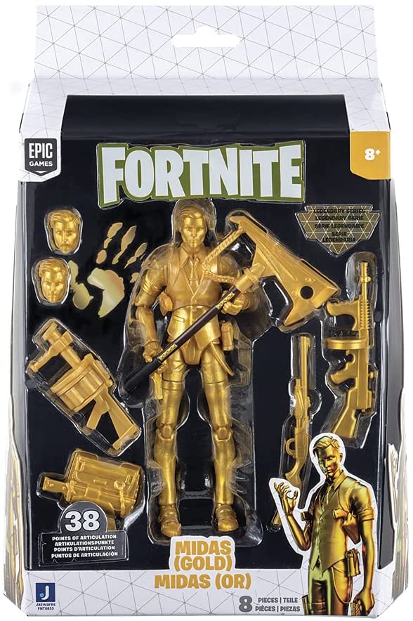 Fortnite Legendary Series Midas Gold, 6-inch