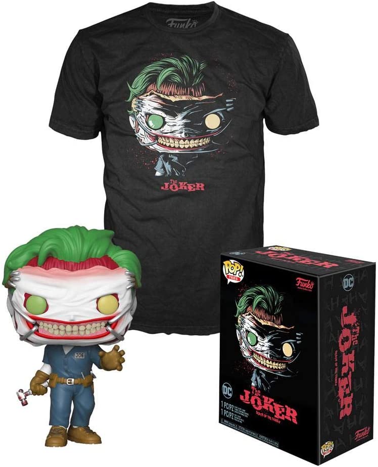 DC Comics POP! & Tee Box Death of Joker (T-Shirt Size Medium)