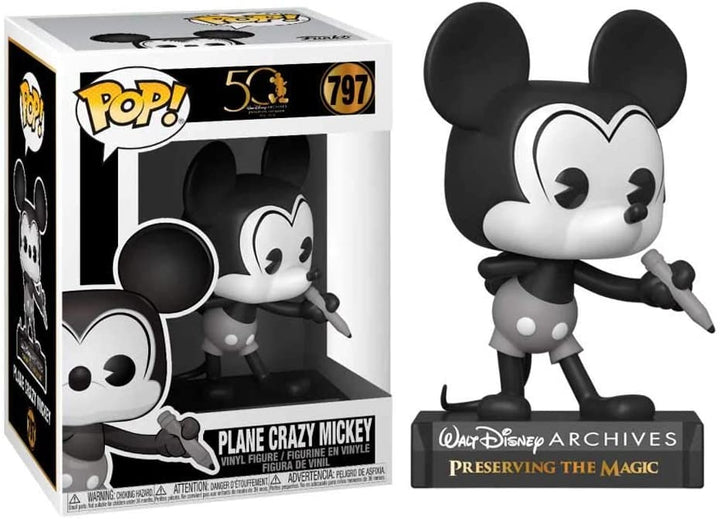 50 Walt Disney Archives präsentieren The Magic Plane Crazy Mickey Funko 49889 Pop! Vinyl #797