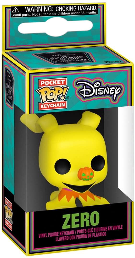 Disney The Nightmare Before Christmas - Zero (Blacklight) Funko 63969 Pop! Keychain