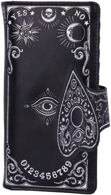 Nemesis Now Spirit Board Planchette Embossed Purse, Black, 18.5cm