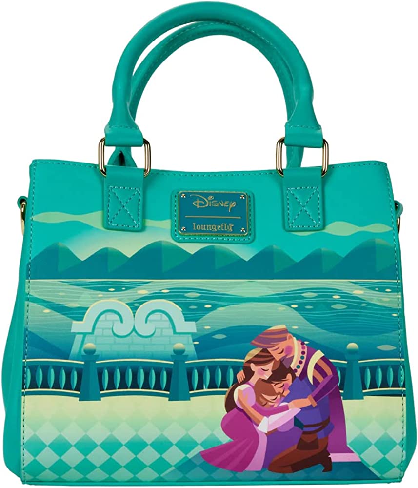 Loungefly Disney: Tangled Rapunzel Castle Glow in the Dark Crossbody Bag