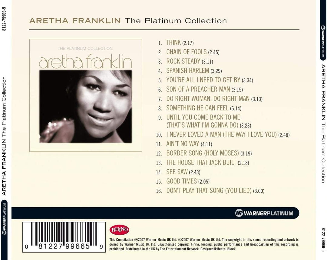 Aretha Franklin - The Platinum Collection [Audio CD]