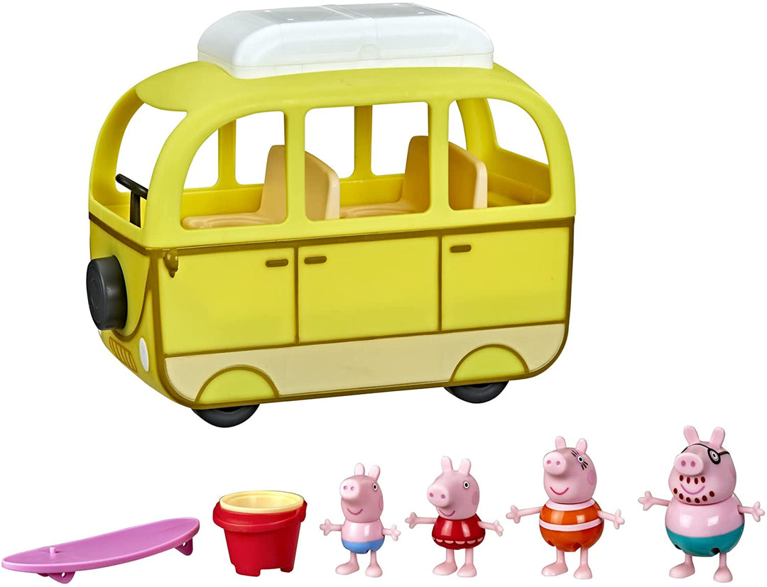 Peppa Pig Peppa's Adventures Peppa's Beach Campervan Vehicle Vorschulspielzeug: 10 P