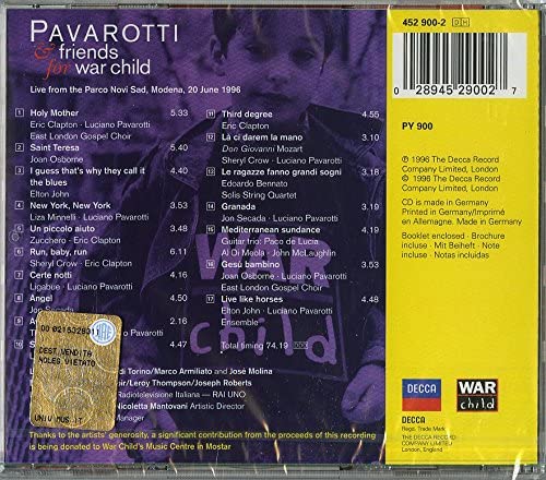 Pavarotti & Friends For War Child - Luciano Pavarotti [Audio CD]