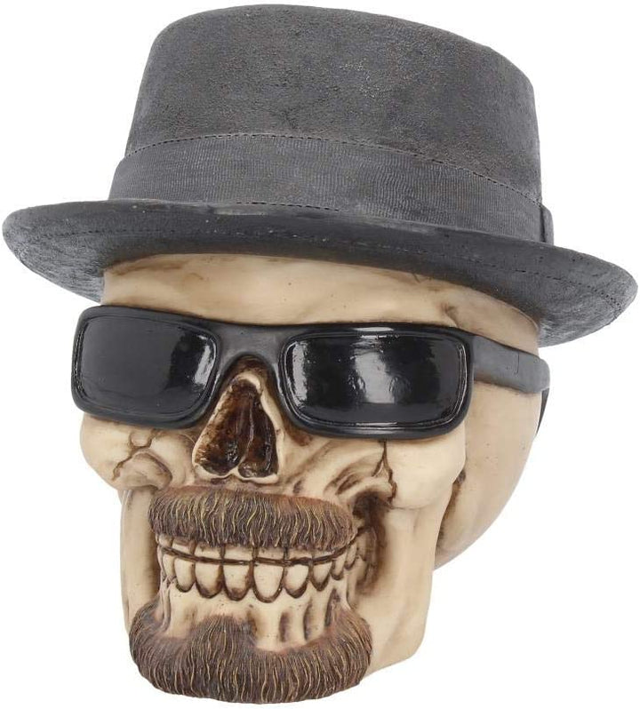 Nemesis Now Badass Skull Figurine with Sunglasses and Fedora (K3106H7)