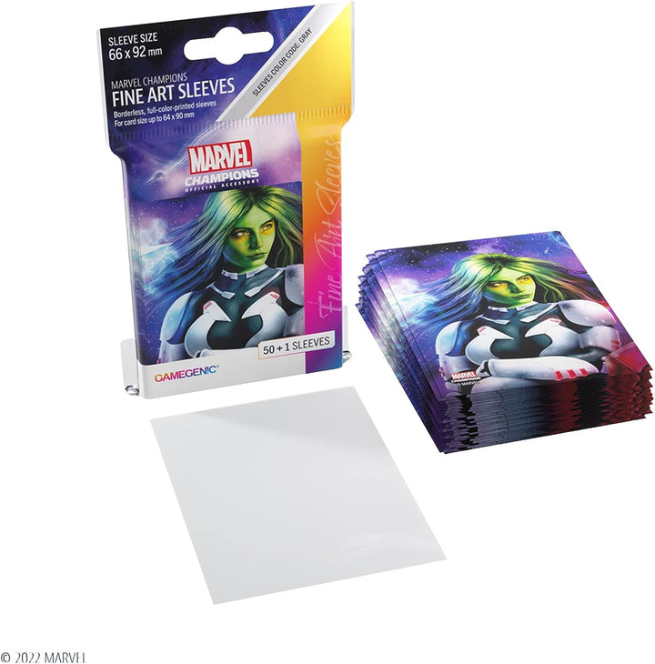 Gamegenic Marvel Champions The Card Game Official Gamora Fine Art Sleeves Pack of 50