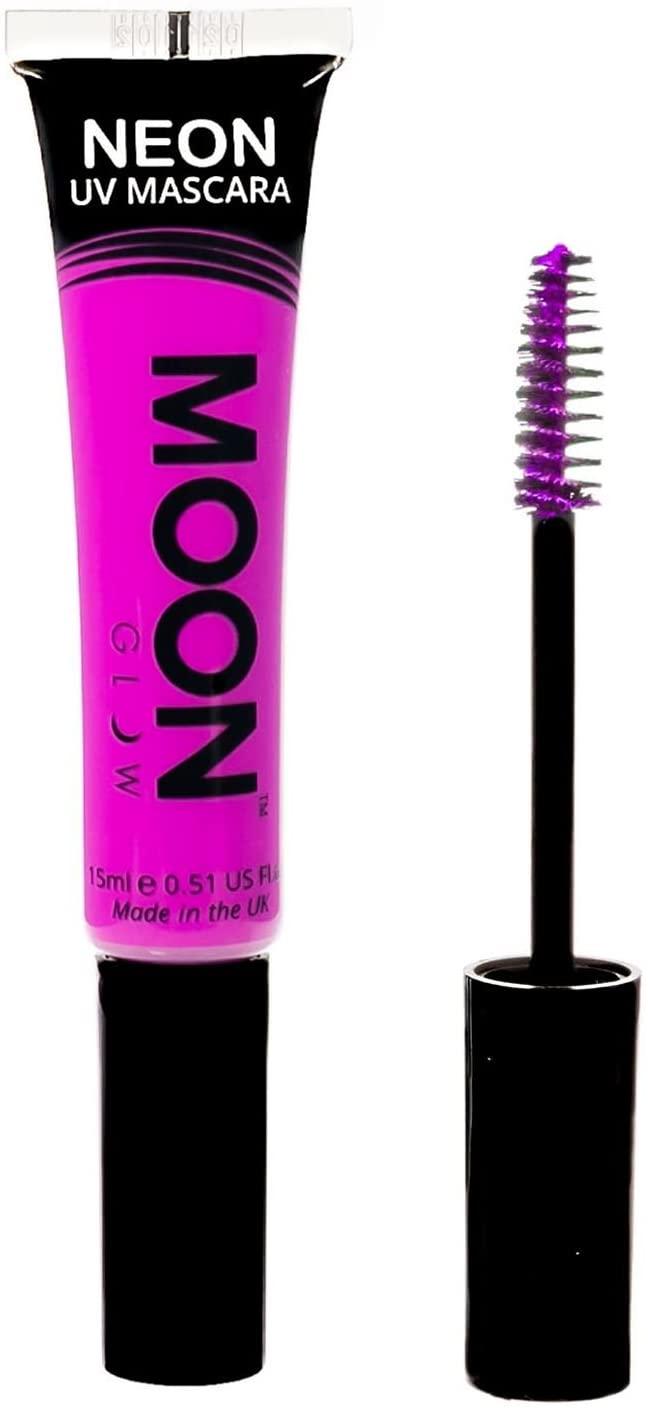 Máscara de pestañas Moon Glow Neon UV 15 ml ¡Púrpura brilla intensamente bajo la luz ultravioleta!