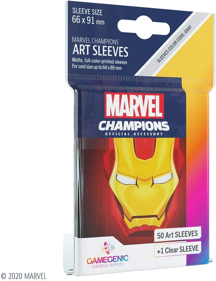 Gamegenic Marvel Champions Art Sleeves - Iron Man (50)