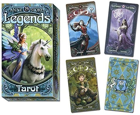 Fournier Anne Stokes Legends Tarotkarten 12 cm blau