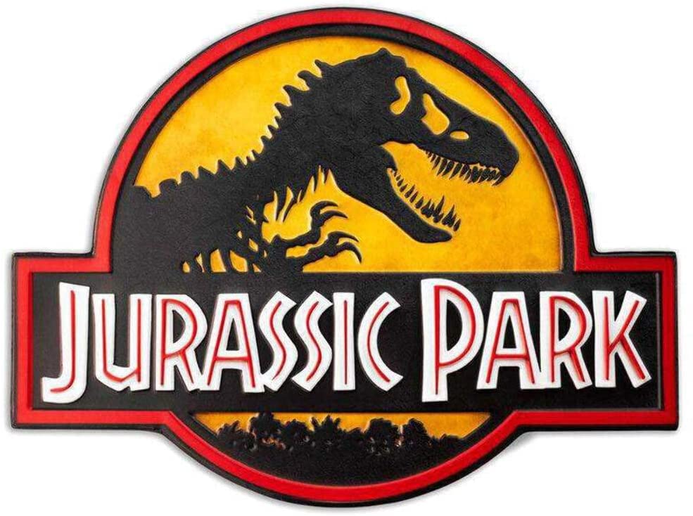 DOCTOR COLLECTOR JURASSIC PARK Logo metal sign