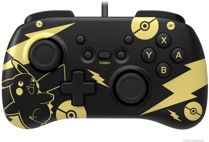 Nintendo Switch Horipad Mini Pokemon Schwarz &amp; Gold Pikachu