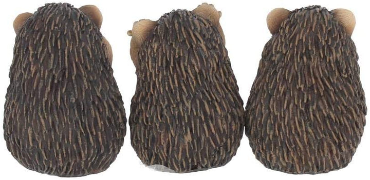 Nemesis Now Drei weise Igel Figur 9 cm braun