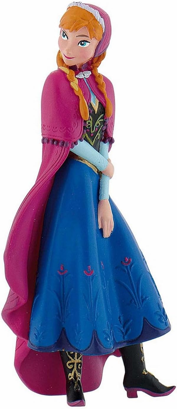 Bullyland 13413 Princess Elsa, Anna, Kristoff, Sven and Olaf Toy Figure Set from Walt Disney Frozen