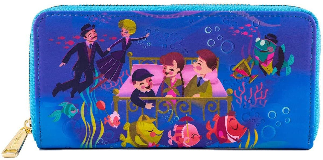 Loungefly Disney Bedknobs and Broomsticks Underwater Faux Leather Wallet