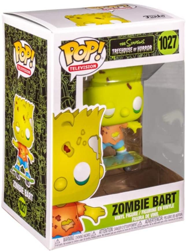 Das Simpsons Treehouse of Horror Zombie Bart Funko 50139 Pop! Vinyl #1027