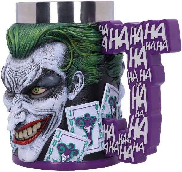 Nemesis Now Officially Licensed The Joker Tankard, Purple, 15.5cm, Resin