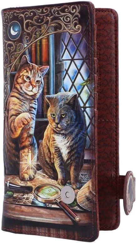 Nemesis Now Purrlock Holmes geprägte Geldbörse, Braun, 18,5 cm