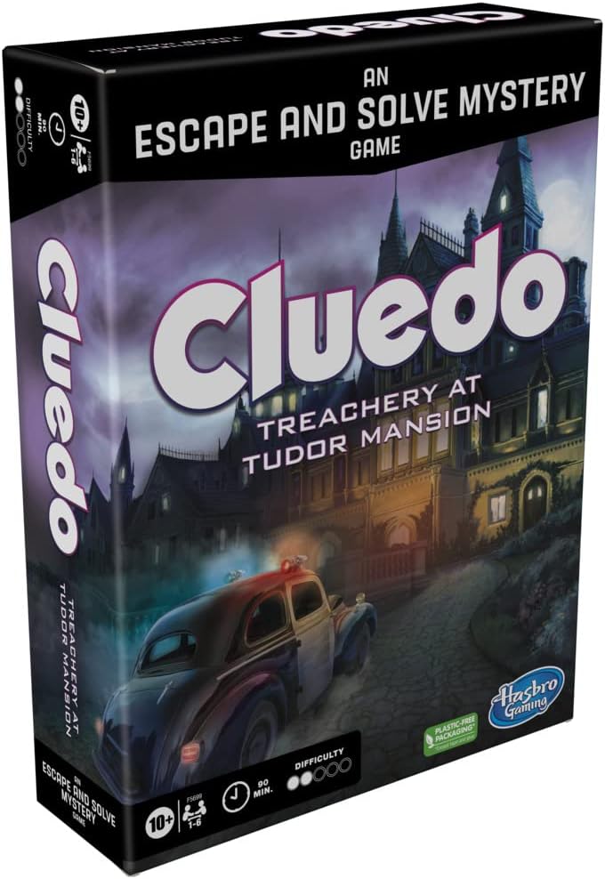 Hasbro Gaming Cluedo Treachery at Tudor Mansion, An Escape & Solve Mystery Game