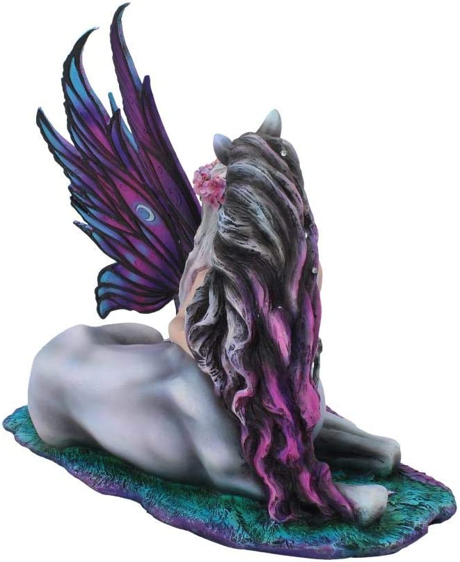 Nemesis Now Evania Fairy Unicorn Figurine 40cm Purple, Resin