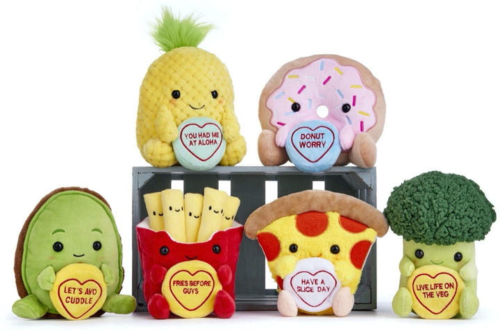 Posh Paws 37333 Swizzels Love Hearts 18 cm Avocat Let&#39;s Avo Peluche Message Câlin, Vert